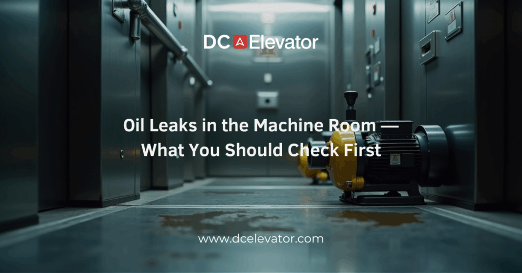 Oil Leaks in the Machine Room — What You Should Check First Featured Image